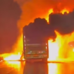 India bus fire kills 20