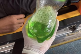 Man drinks Toilet Cleaner