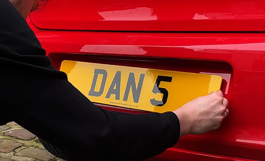 Private number plates