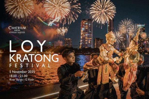 Loy Krathong By the Chao Phraya River