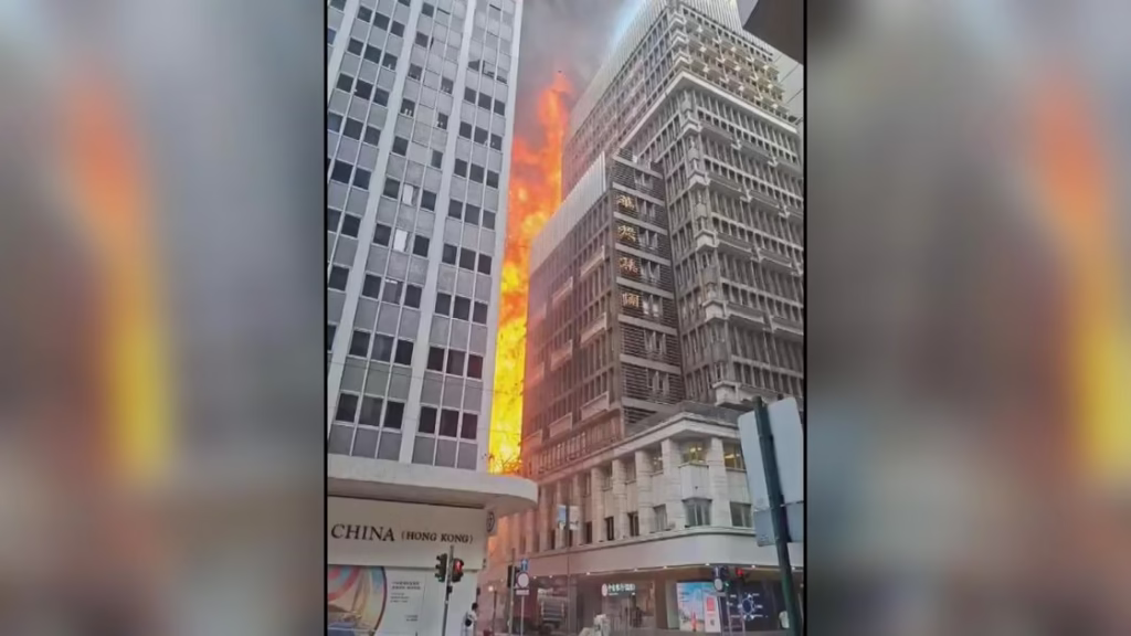Chinachem Tower Fire Triggers Mass Evacuation in Central Hong Kong