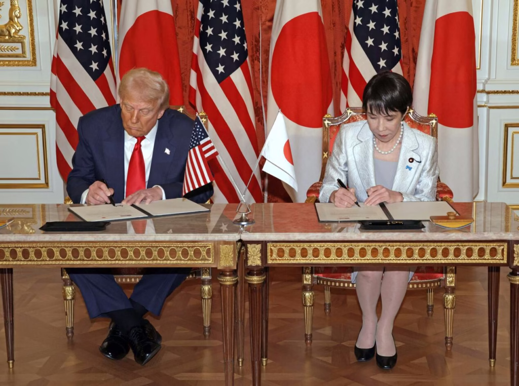 Sanae Takaichi and Donald Trump