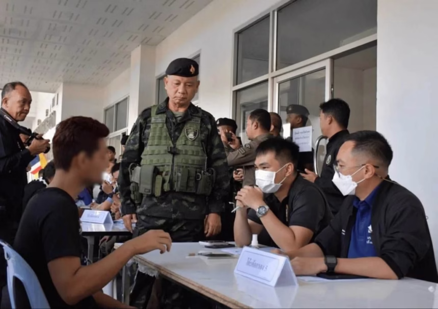 Thai Army Processes Over 1,500 Foreigners from KK Park in Myanmar