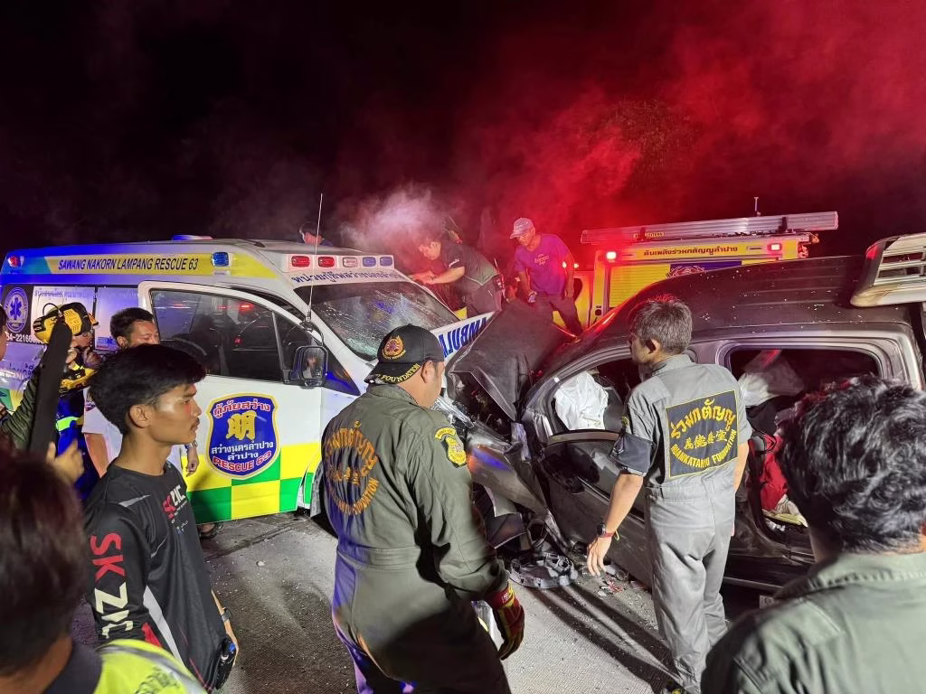 Double-Decker Tour Bus Crashes