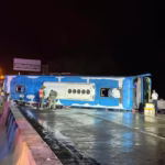 Double-Decker Tour Bus Crashes