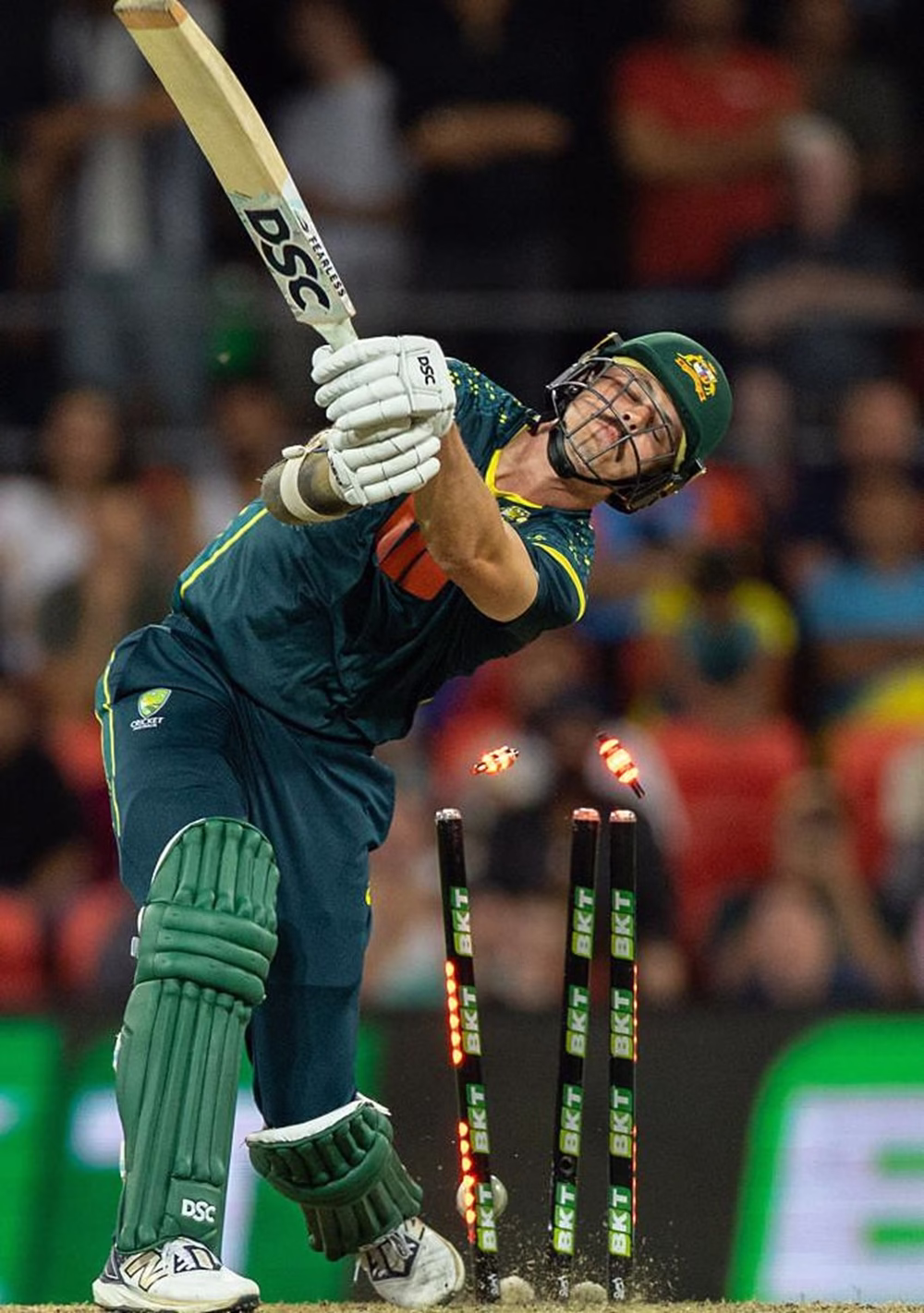 India's Jasprit Bumrah Rattles Ben Dwarshuis’ Stumps