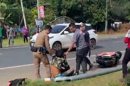 Drug Addict Crashes into Motorcycle