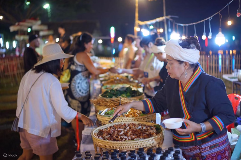 Loy Krathong in Chiang Rai food