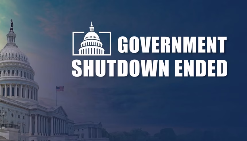 government shutdown ended