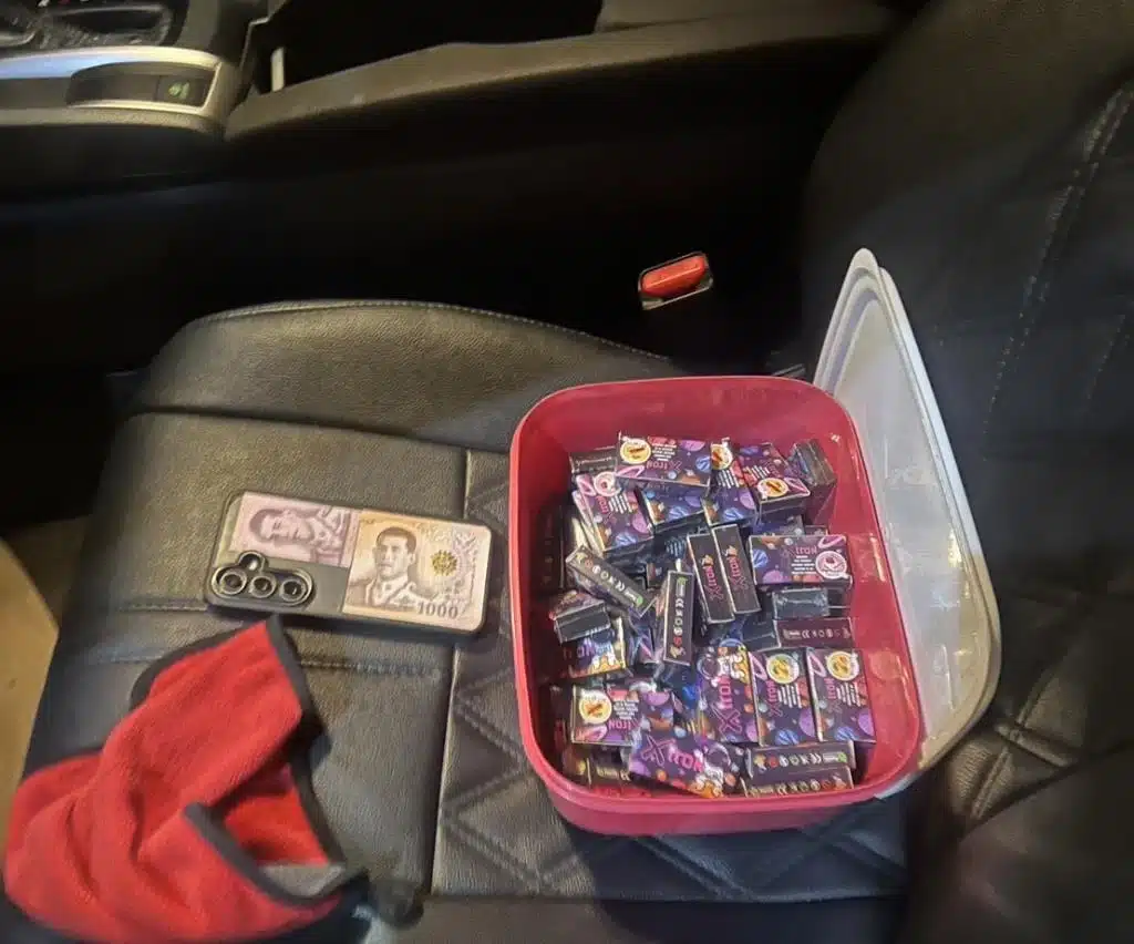Man Selling ketamine Vape Pods Busted in Mae Sai, Chiang Rai