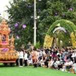 Chiang Rai Hold the "Tak Bat Dok Mai" Flower Alms Merit Ceremony