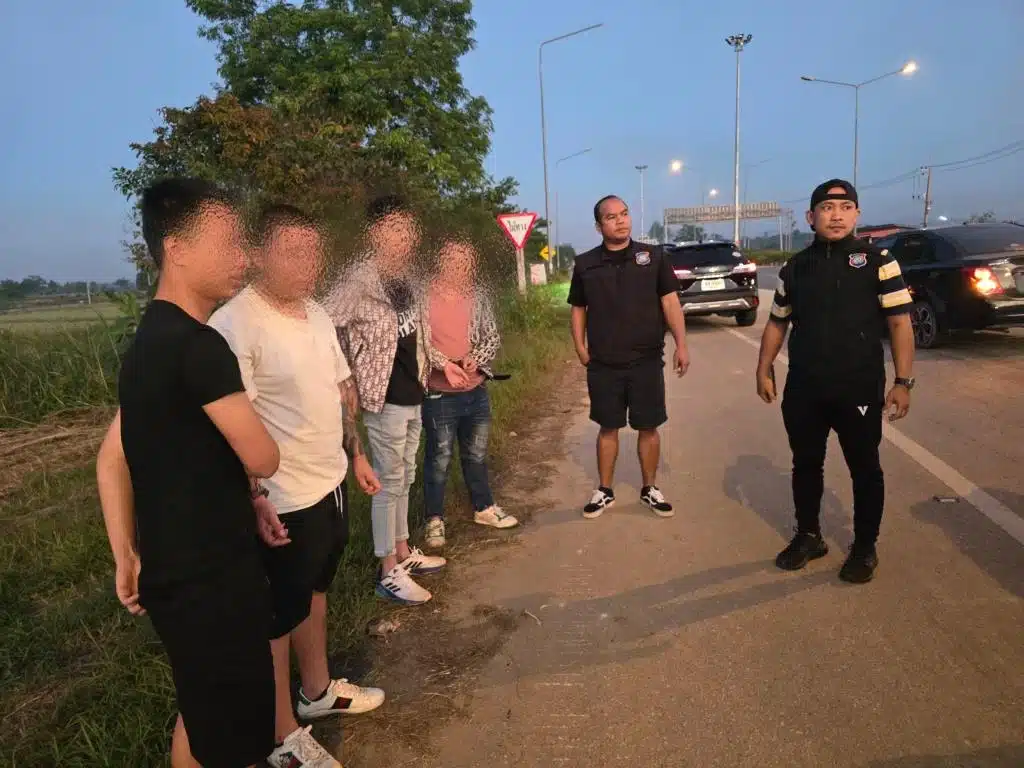 Chiang Rai Tourist Police Arrest 5 Chinese Nationals