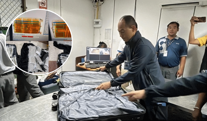 Korean Couplle, Chiang Rai Airport, cannabis