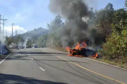 Car Fire in Mae Hong Son