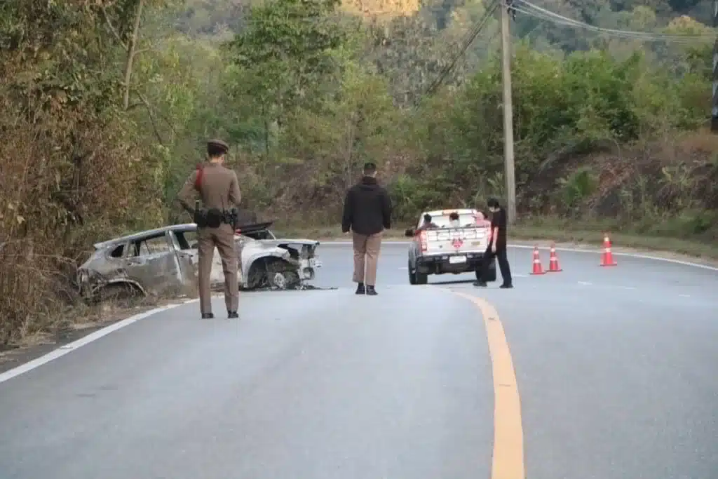 Car Fire in Mae Hong Son