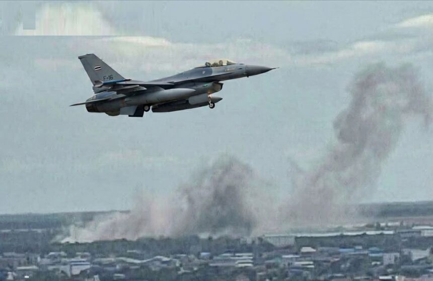 Thai F-16s Strike Cambodian Military Targets Near Poipet