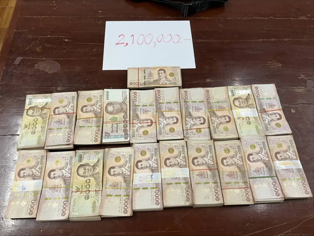 Chiang Rai Police Seize 2.1 Million Baht