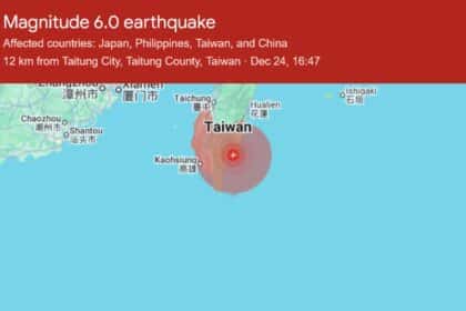 Taiwan Hit With Magnitude 6.1 Earthquake