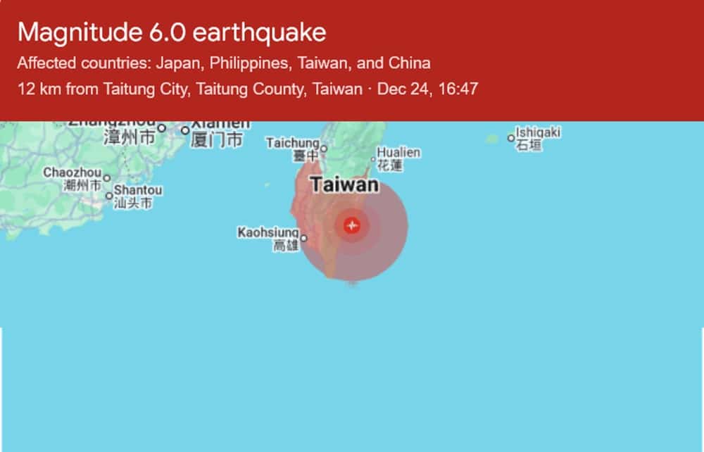 Taiwan Hit With Magnitude 6.1 Earthquake