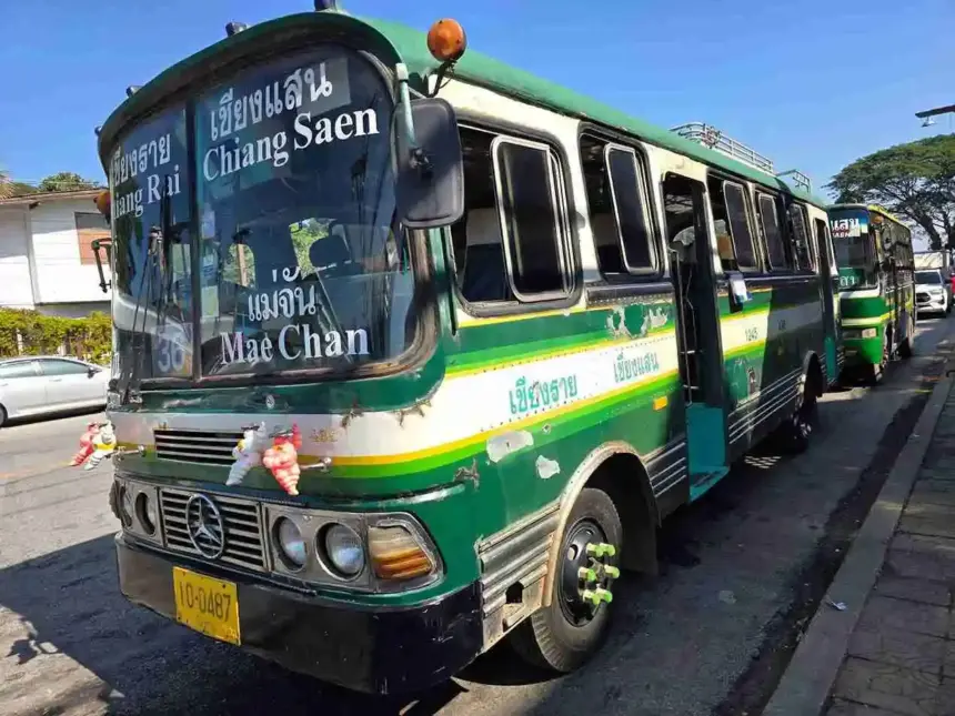 Chiang Rai to Chiang Saen Bus Route Ends