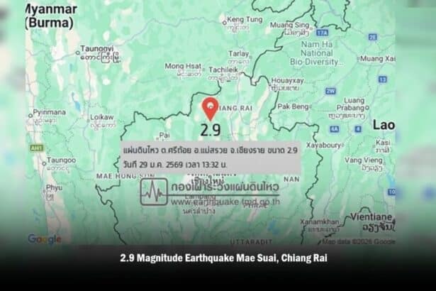 2.9 Earthquake Chiang Rai