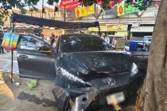 Grab Car Crashes in Chiang Mai