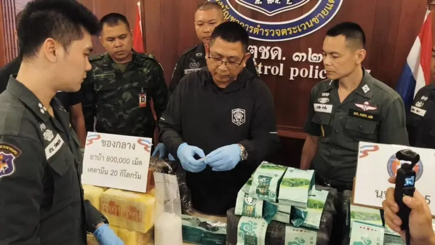 Border Patrol Police Seize Meth and Ketamine in Mae Chan
