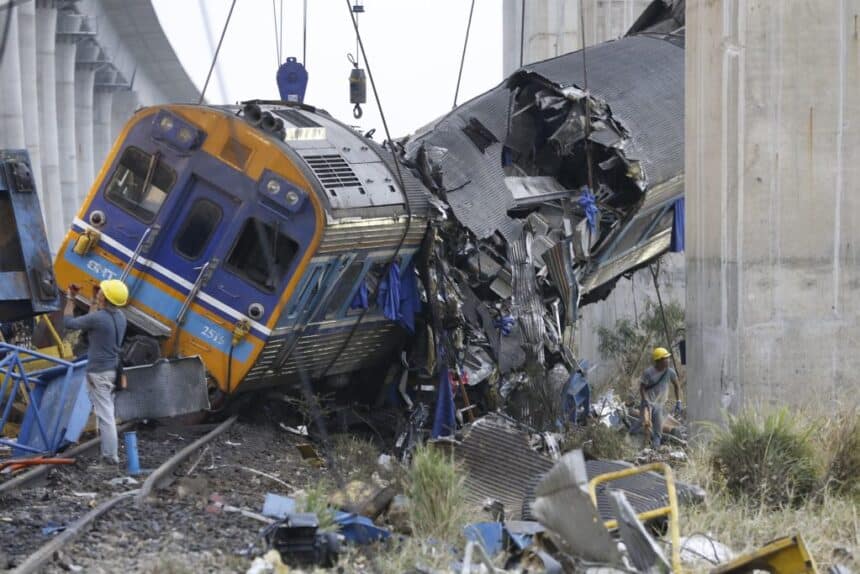 32 Dead After Crane Collapses onto Moving Train in Northeastern Thailand