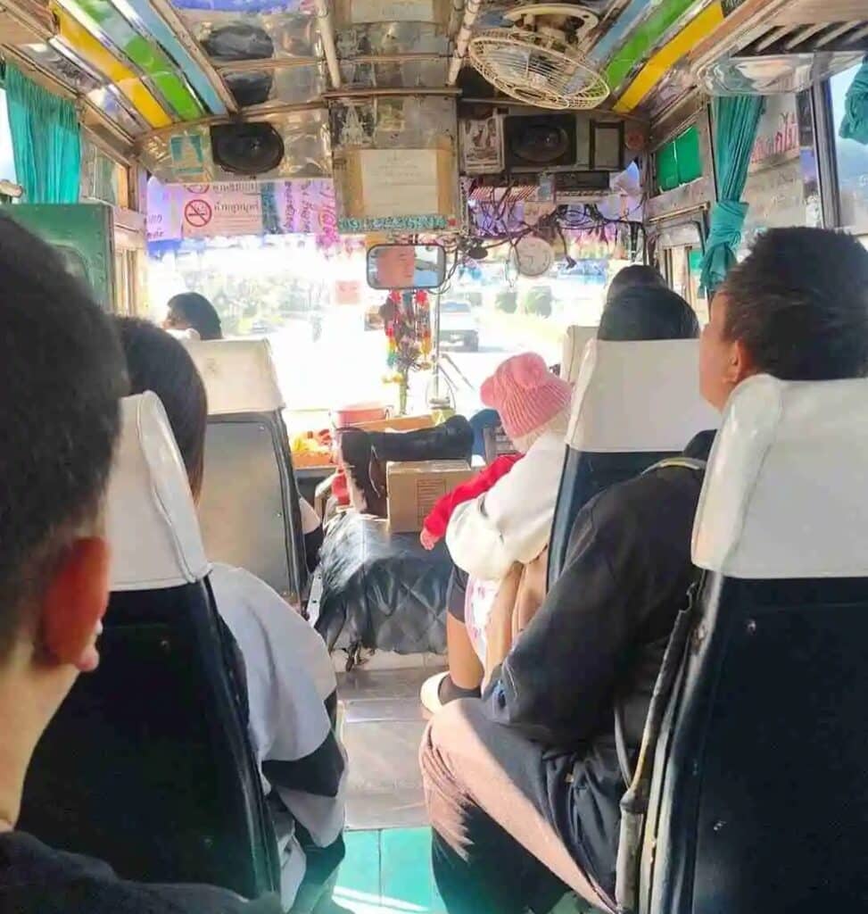 Chiang Rai to Chiang Saen Bus Route