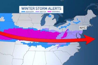 Winter Storm Watch Issued Most of the United States