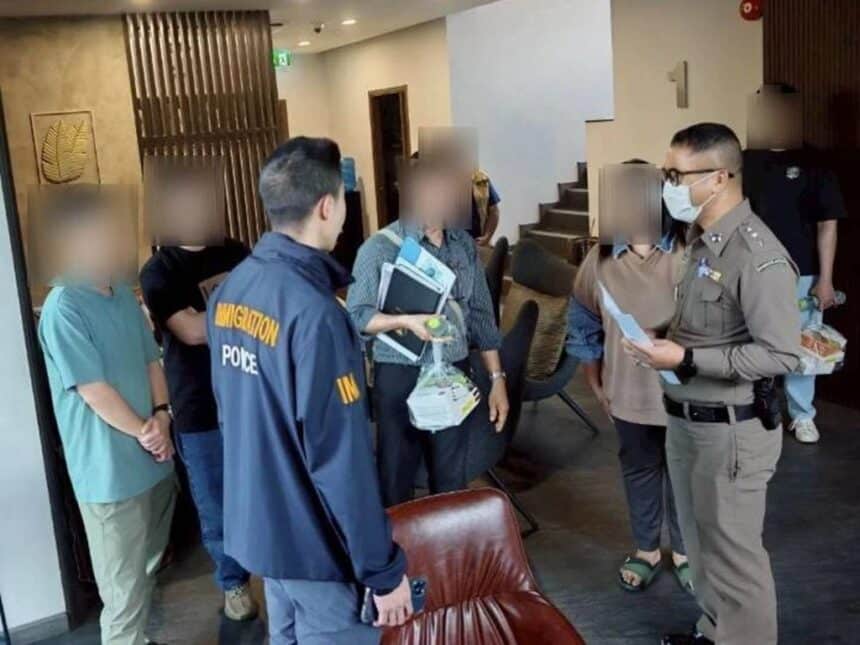 Immigration Police Raid Luxury Hotel in Chiang Mai