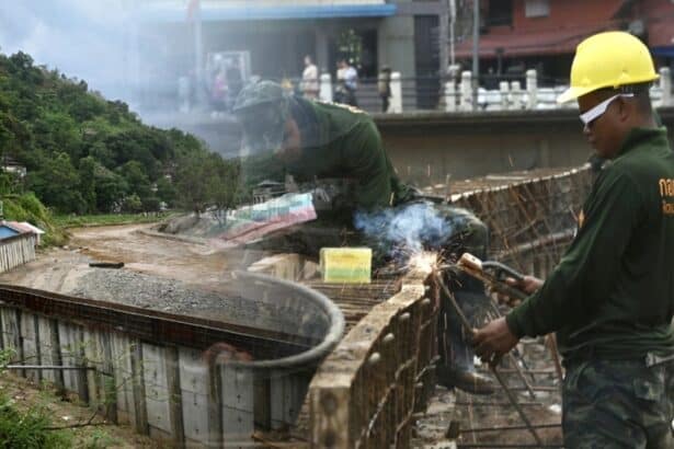 Residents in Mae Sai Angered Over 3 Billion Baht Flood Barrier Project