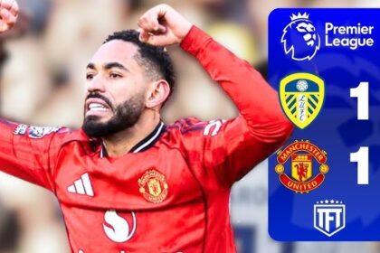 Leeds United Vs Manchester United 1-1