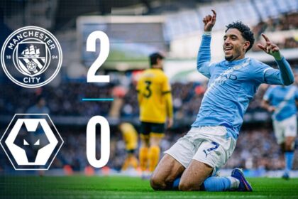 Manchester City Scores 2-0 Premier League Win Over Wolverhampton