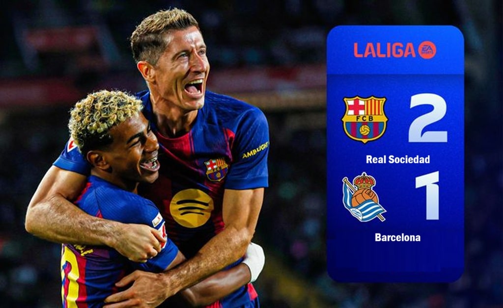 Real Sociedad 2-1 Barcelona