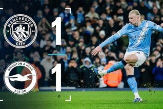 Manchester City and Brighton