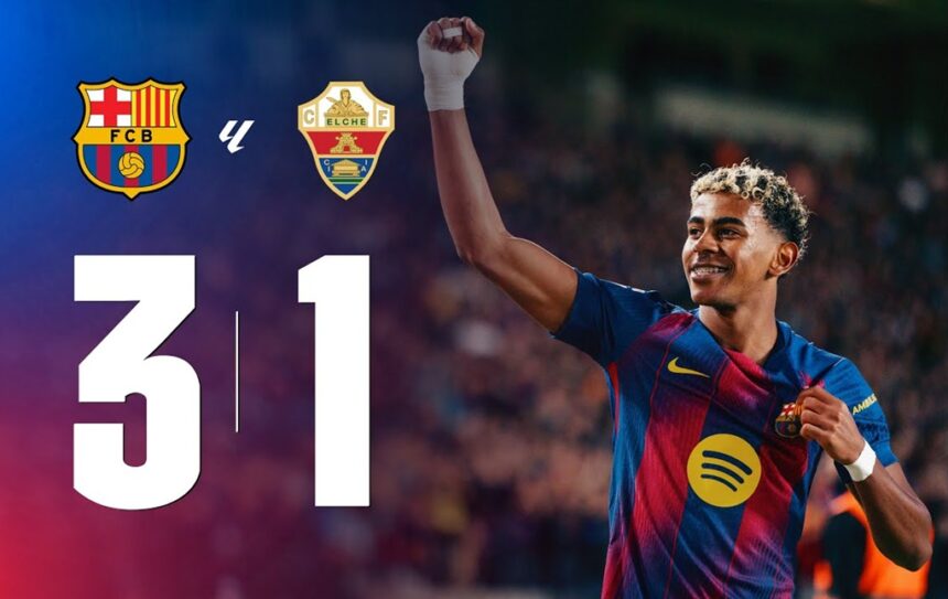 Barcelona Beat Elche 3-1