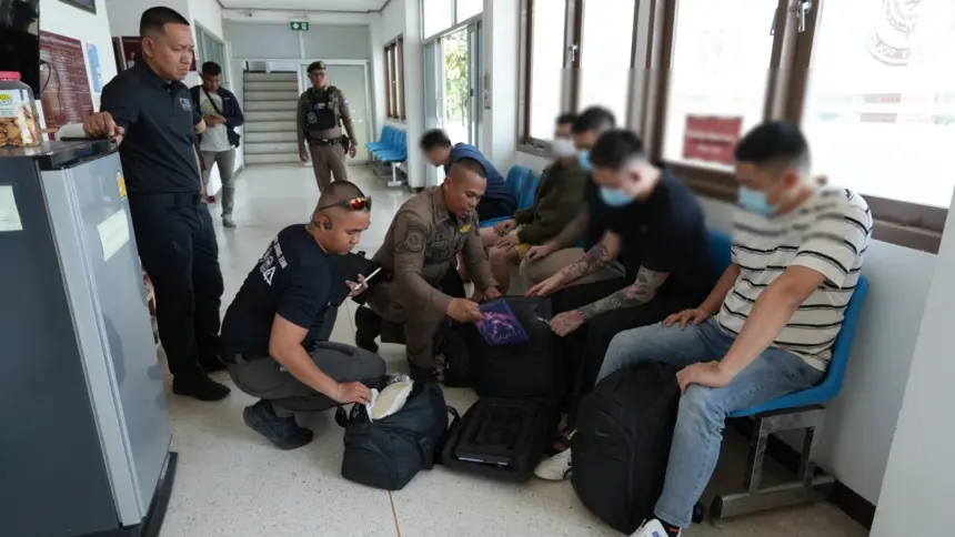 Police Intercepted Chinese Scammers