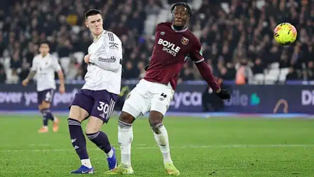 West Ham Ties Manchester United in 1-1