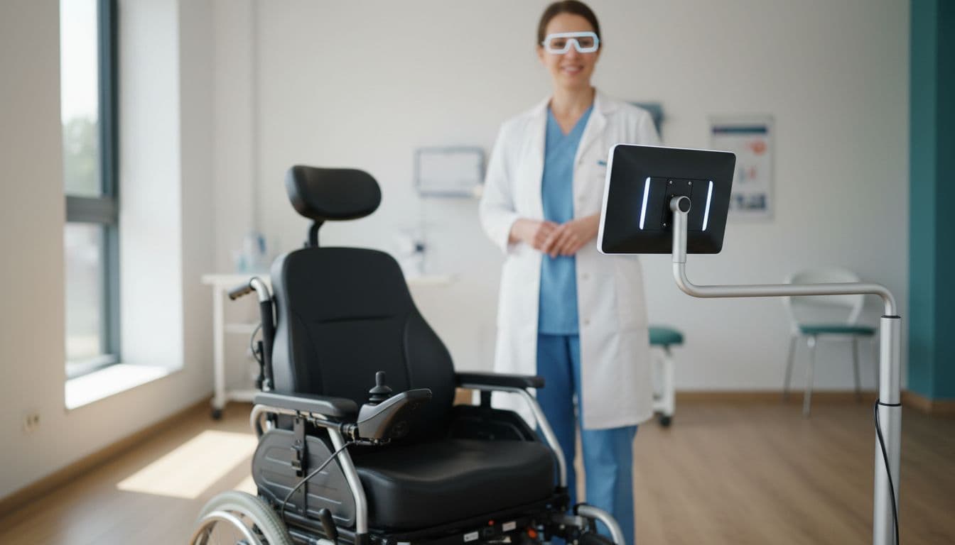 Self-Powered Eye-Tracking System Turns Blinks Into Wheelchair Control