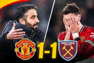 west ham vs man united 1-1