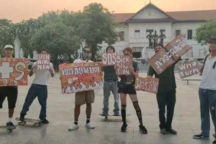 Residents Protest Against PM2.5 Pollution in Chiang Mai, Thailand