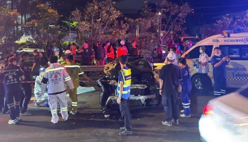 Mercedes Driver Killed in Bangkok Crash