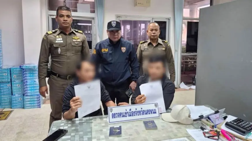 Thai Police Arrest 2 Vietnamese Men Over 2.5 Million Baht in Phone Scam