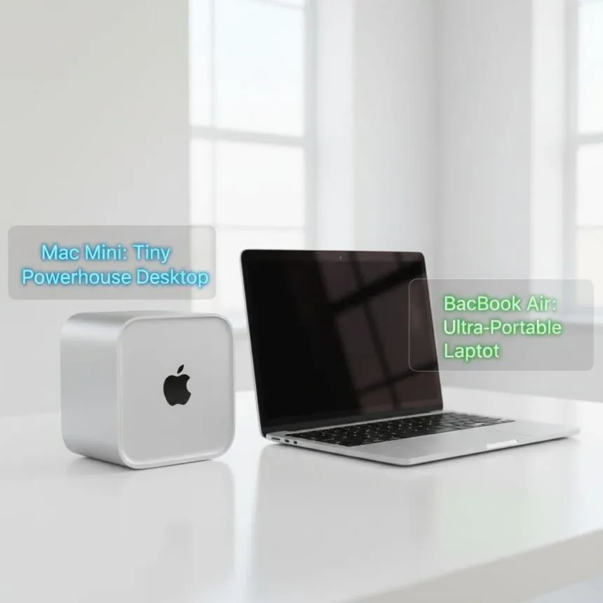 Mac Mini vs MacBook Air for Everyday Use Honest Guide for Students, Home Users and Remote Workers