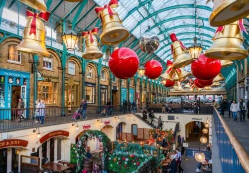 Covent Garden (decorations plus shopping)
